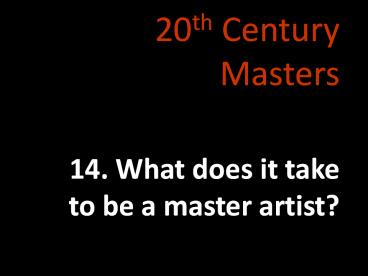 20th Century Masters