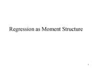 Regression as Moment Structure