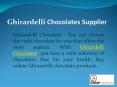 Ghirardelli Sweet Ground Chocolate Cocoa PowerPoint PPT Presentation