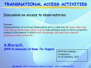 Discussion on access to observatories