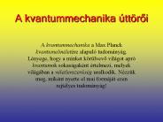 A kvantummechanika 