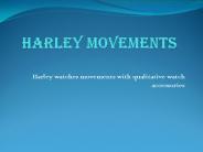 Harley watches movements with qualitative watch accessories