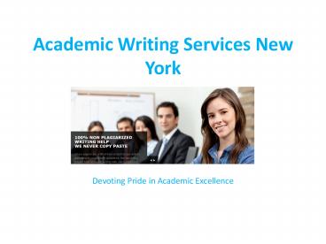 Academic Writing Services New York