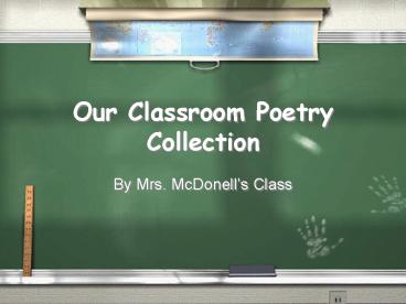 Our Classroom Poetry Collection