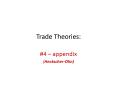 Trade Theories: PowerPoint PPT Presentation