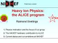 Heavy Ion Physics: the ALICE program PowerPoint PPT Presentation