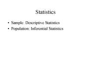 Statistics