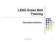 LSSG Green Belt Training