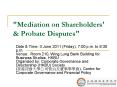 "Mediation on Shareholders' PowerPoint PPT Presentation