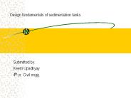 Design fundamentals of sedimentation tanks