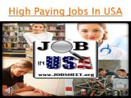 Find USA Jobs & vacancies at Jobsheet.org