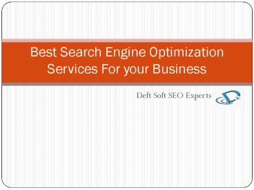 Professional Search Engine Optimization