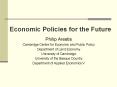 Economic Policies for the Future PowerPoint PPT Presentation