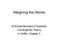 Weighing the Words PowerPoint PPT Presentation