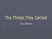 The Things They Carried