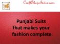 Punjabi Suits Online Shopping at Craft Shops India