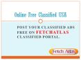 free job classified PowerPoint PPT Presentation