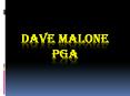 Dave Malone PGA - Golf Rain Wear PowerPoint PPT Presentation