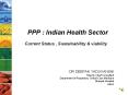 PPP Models in India PowerPoint PPT Presentation