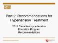 Part 2: Recommendations for Hypertension Treatment PowerPoint PPT Presentation