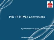 PSD To HTML5 Conversion Services By Prystino