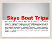 Skye Boat Trips