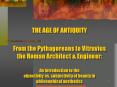 THE AGE OF ANTIQUITY  From the Pythagoreans to Vitruvius the Roman Architect PowerPoint PPT Presentation