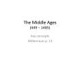 The Middle Ages (449  PowerPoint PPT Presentation