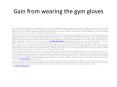 workout gloves PowerPoint PPT Presentation