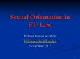 Sexual Orientation in EU Law PowerPoint PPT Presentation