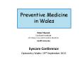 Preventive Medicine in Wales PowerPoint PPT Presentation