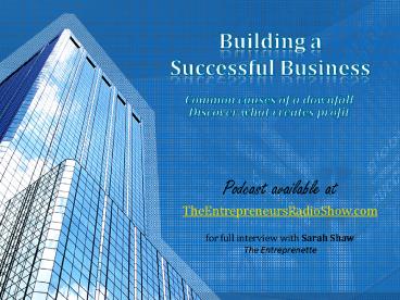Building A Successful Business