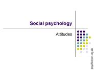 Social psychology