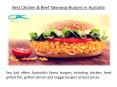 Yummy Chicken & Beef Takeaway Burgers in Australia PowerPoint PPT Presentation