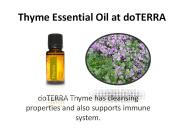 Thyme Essential Oil
