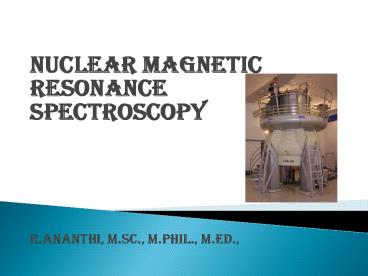 nmr spectroscopy-an introduction