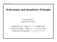 Performance and Quantitative Principles PowerPoint PPT Presentation
