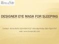 Beauty Sleep Eye Mask PowerPoint PPT Presentation