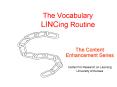 The Vocabulary LINCing Routine PowerPoint PPT Presentation