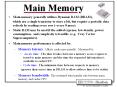 Main Memory PowerPoint PPT Presentation