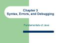 Chapter 3 Syntax, Errors, and Debugging PowerPoint PPT Presentation