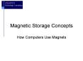 Magnetic Storage Concepts PowerPoint PPT Presentation