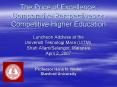 The Price of Excellence: Comparative Perspectives on Competitive Higher Education PowerPoint PPT Presentation