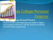 TextbookCollege Financial Literacy