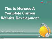 Tips to Manage a Complete Website Development