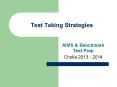 Test Taking Strategies PowerPoint PPT Presentation