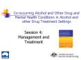Co-occurring Alcohol and Other Drug and Mental Health Conditions in Alcohol and other Drug Treatment Settings PowerPoint PPT Presentation
