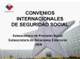 CONVENIOS INTERNACIONALES DE SEGURIDAD SOCIAL PowerPoint PPT Presentation
