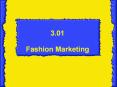 3.01 Fashion Marketing PowerPoint PPT Presentation