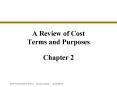 A Review of Cost Terms and Purposes PowerPoint PPT Presentation
